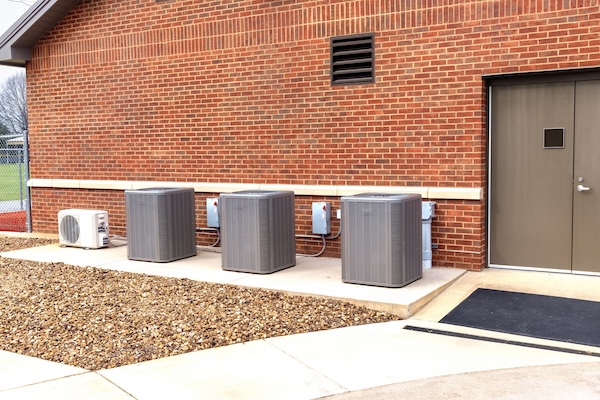 Hvac Units Outside School Building